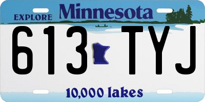 MN license plate 613TYJ