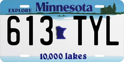MN license plate 613TYL