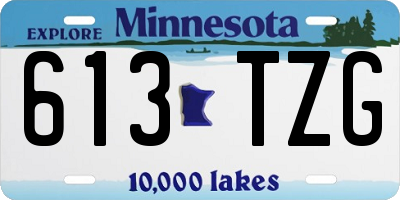 MN license plate 613TZG