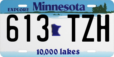 MN license plate 613TZH