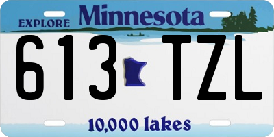 MN license plate 613TZL