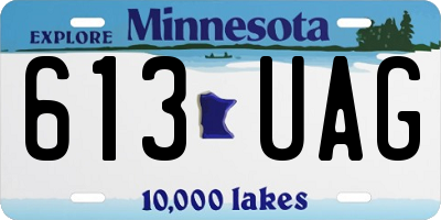 MN license plate 613UAG
