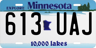 MN license plate 613UAJ
