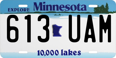 MN license plate 613UAM
