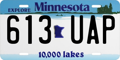 MN license plate 613UAP