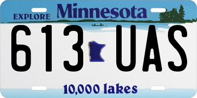 MN license plate 613UAS