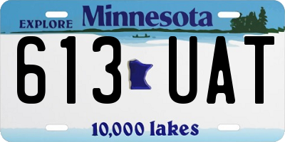 MN license plate 613UAT