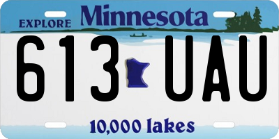MN license plate 613UAU