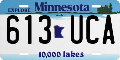 MN license plate 613UCA