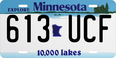 MN license plate 613UCF