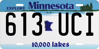 MN license plate 613UCI