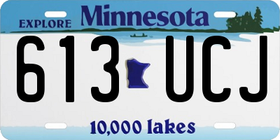 MN license plate 613UCJ