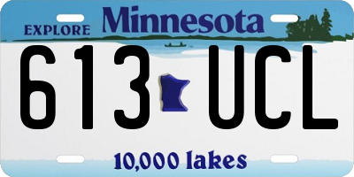 MN license plate 613UCL