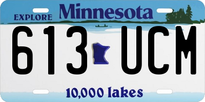 MN license plate 613UCM