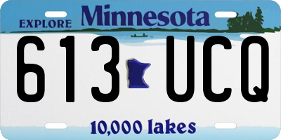 MN license plate 613UCQ
