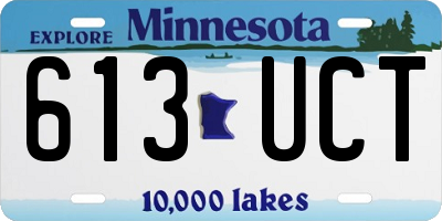 MN license plate 613UCT