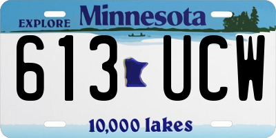 MN license plate 613UCW