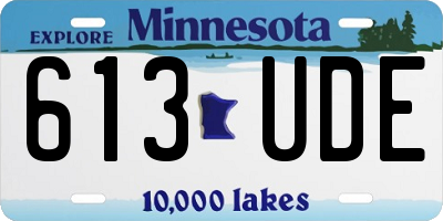 MN license plate 613UDE