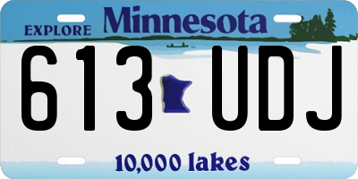 MN license plate 613UDJ