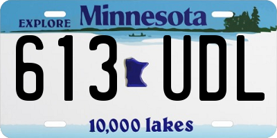 MN license plate 613UDL