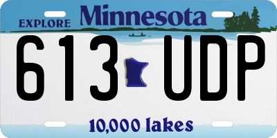 MN license plate 613UDP