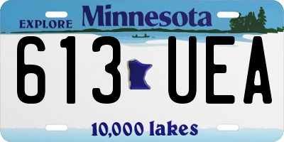MN license plate 613UEA