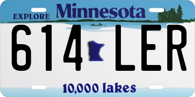 MN license plate 614LER
