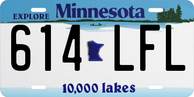 MN license plate 614LFL