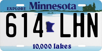 MN license plate 614LHN