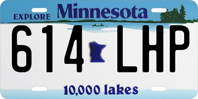 MN license plate 614LHP