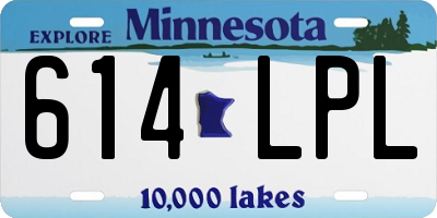 MN license plate 614LPL