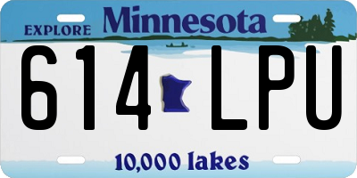 MN license plate 614LPU