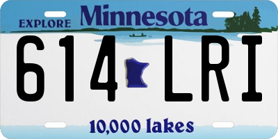 MN license plate 614LRI