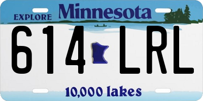 MN license plate 614LRL