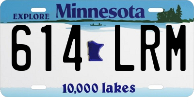 MN license plate 614LRM