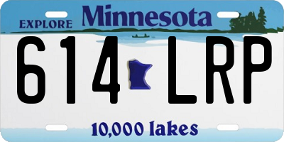 MN license plate 614LRP