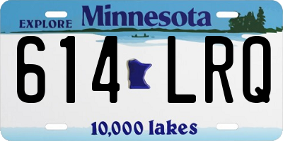 MN license plate 614LRQ
