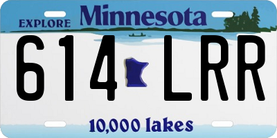 MN license plate 614LRR