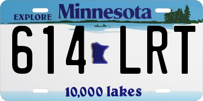 MN license plate 614LRT