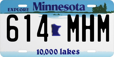 MN license plate 614MHM