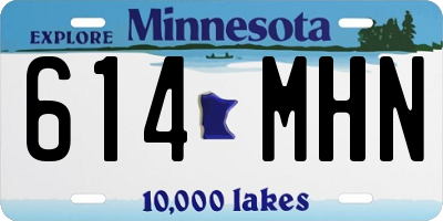 MN license plate 614MHN