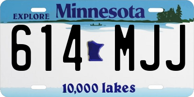 MN license plate 614MJJ