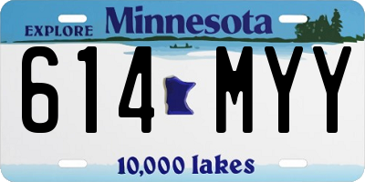 MN license plate 614MYY