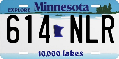 MN license plate 614NLR