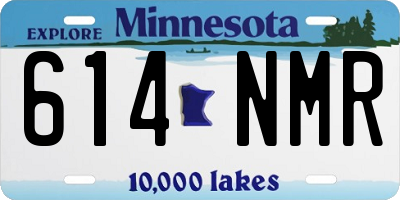 MN license plate 614NMR
