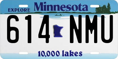 MN license plate 614NMU