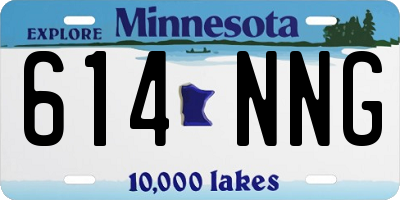 MN license plate 614NNG