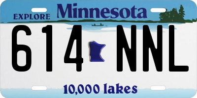 MN license plate 614NNL