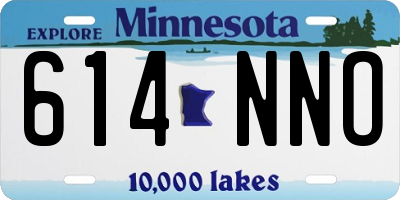 MN license plate 614NNO