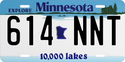 MN license plate 614NNT